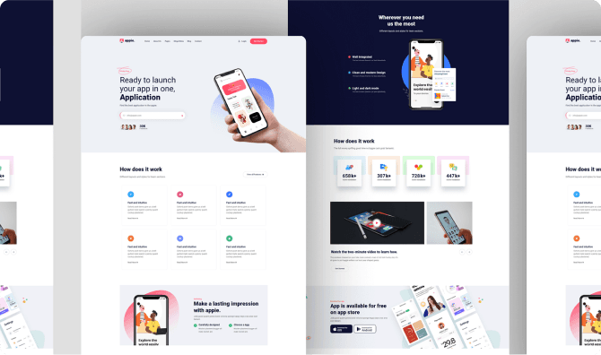 Appie Landing Page Mockup
