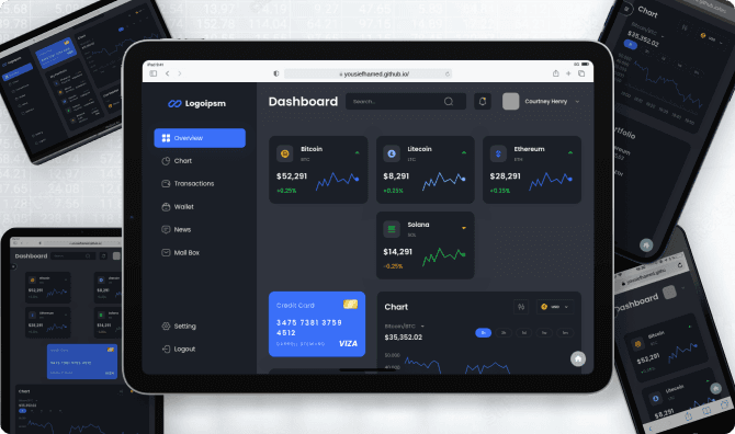 Investment Dashboard Mockup